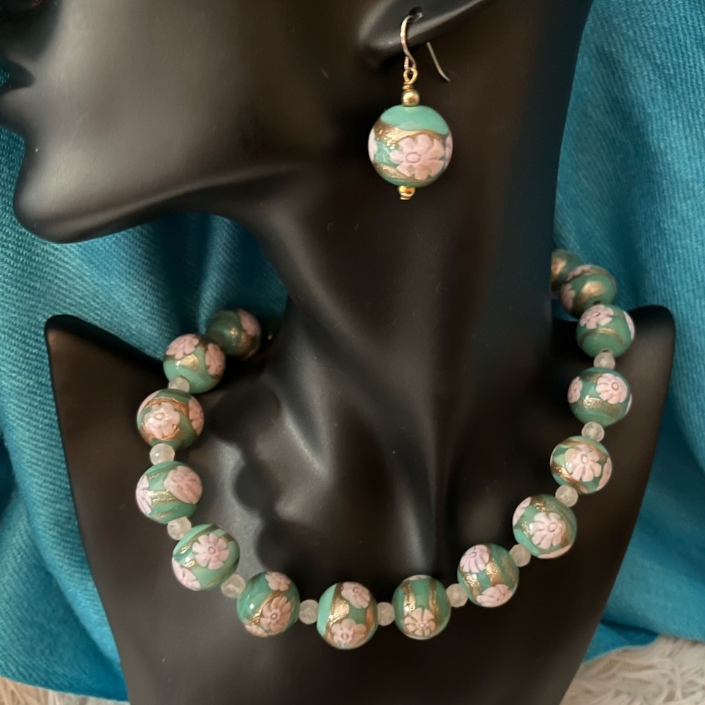 Necklace and earrings